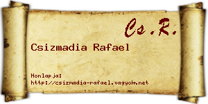 Csizmadia Rafael névjegykártya